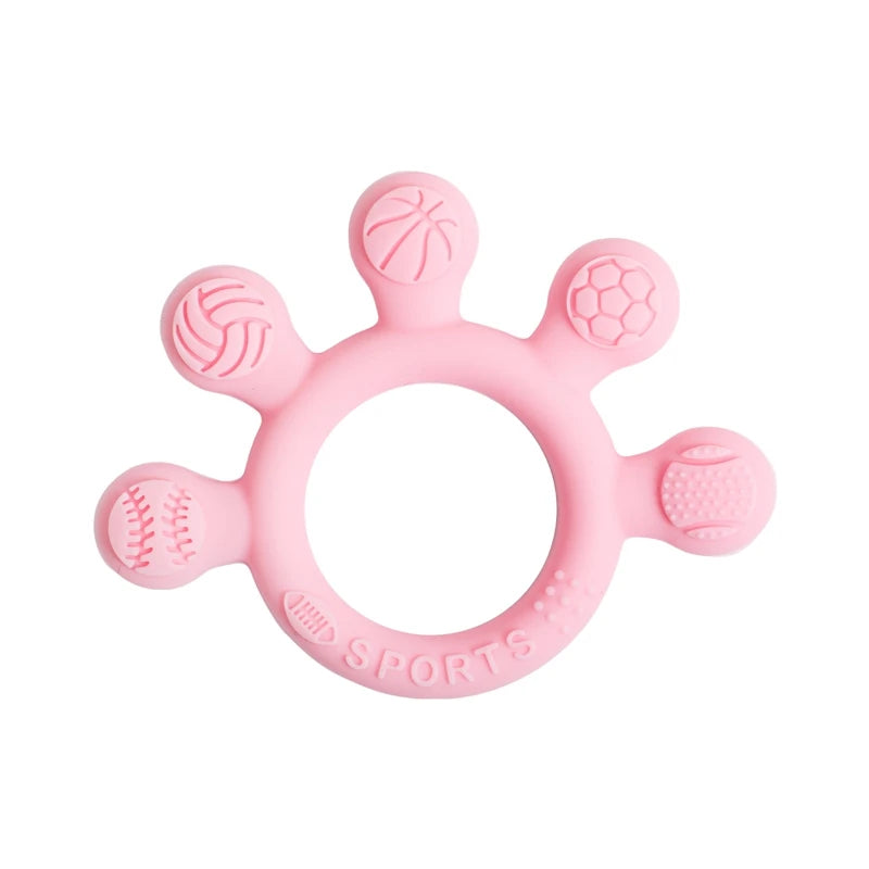 Anneau de dentition rose
