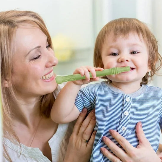Anneau dentition bébé vert maman