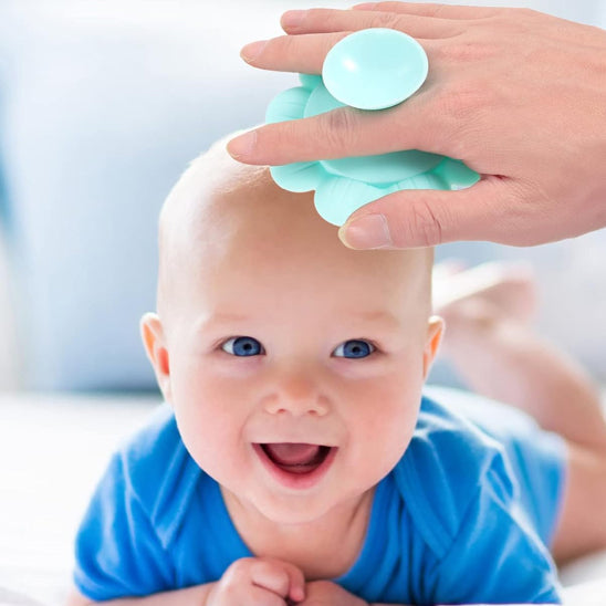 Brosse cheveux pour bebe bleu